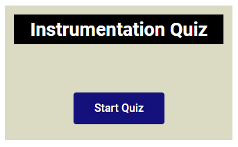 Instrumentation quiz