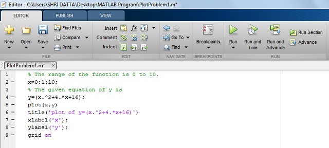 plotting 2 functions in matlab