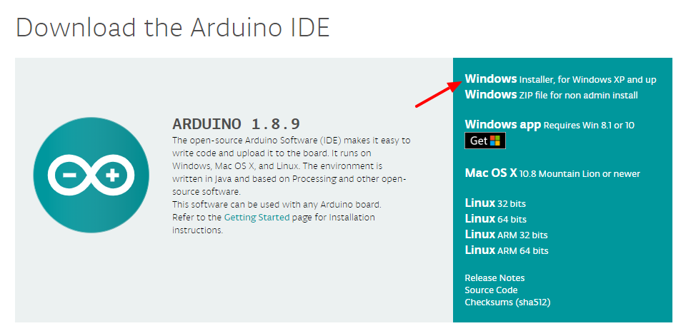 Arduino Software for window