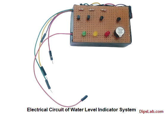 Water Level Indicator System Electrical Circuit